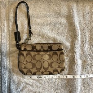 Brown Coach Wristlet